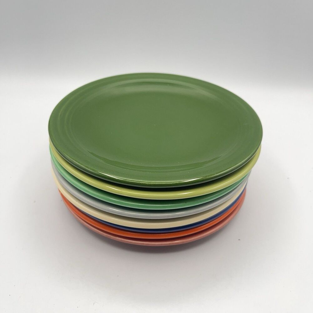 Vintage Mixed Fiesta Bread & Butter Plates 6.25” Colors Lot (8) Genuine HLC USA - Picture 7 of 16